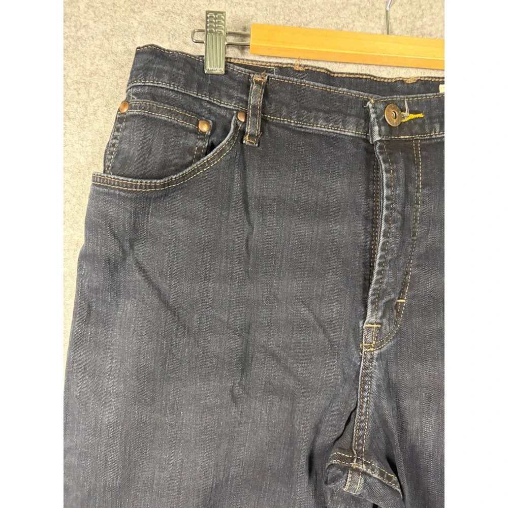 Wrangler Mens FiveStar Premium DenimJeans 36x30 Dark Wash Straight Leg 1095STWDH